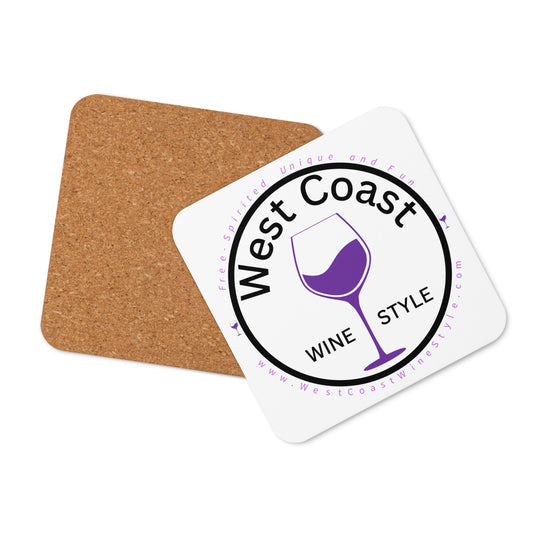 West Coast Wine Style Cork-back Wine Coaster