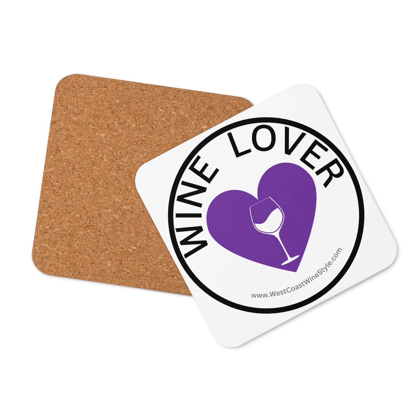 Wine Lover Cork-back Coaster