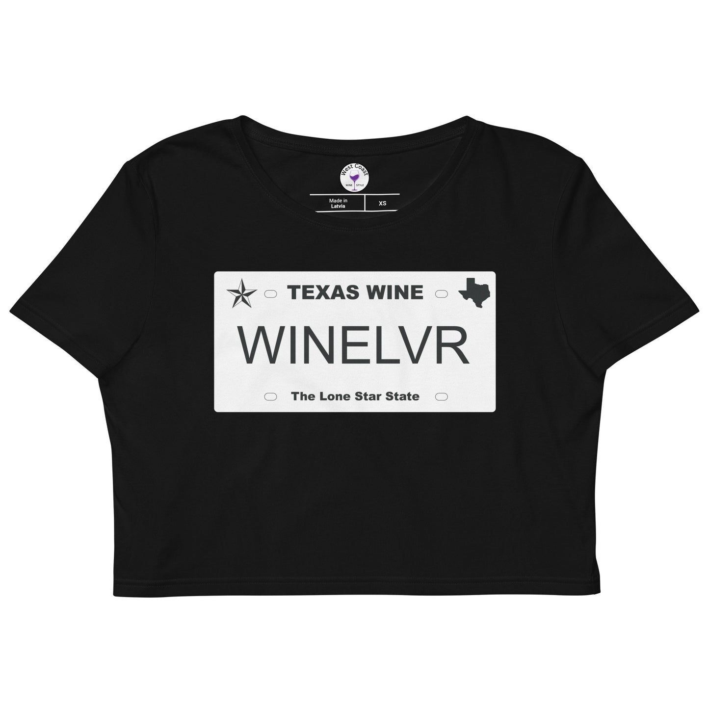 Texas Wine Lover Organic Crop Top