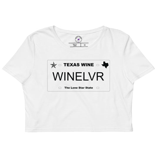 Texas Wine Lover Organic Crop Top