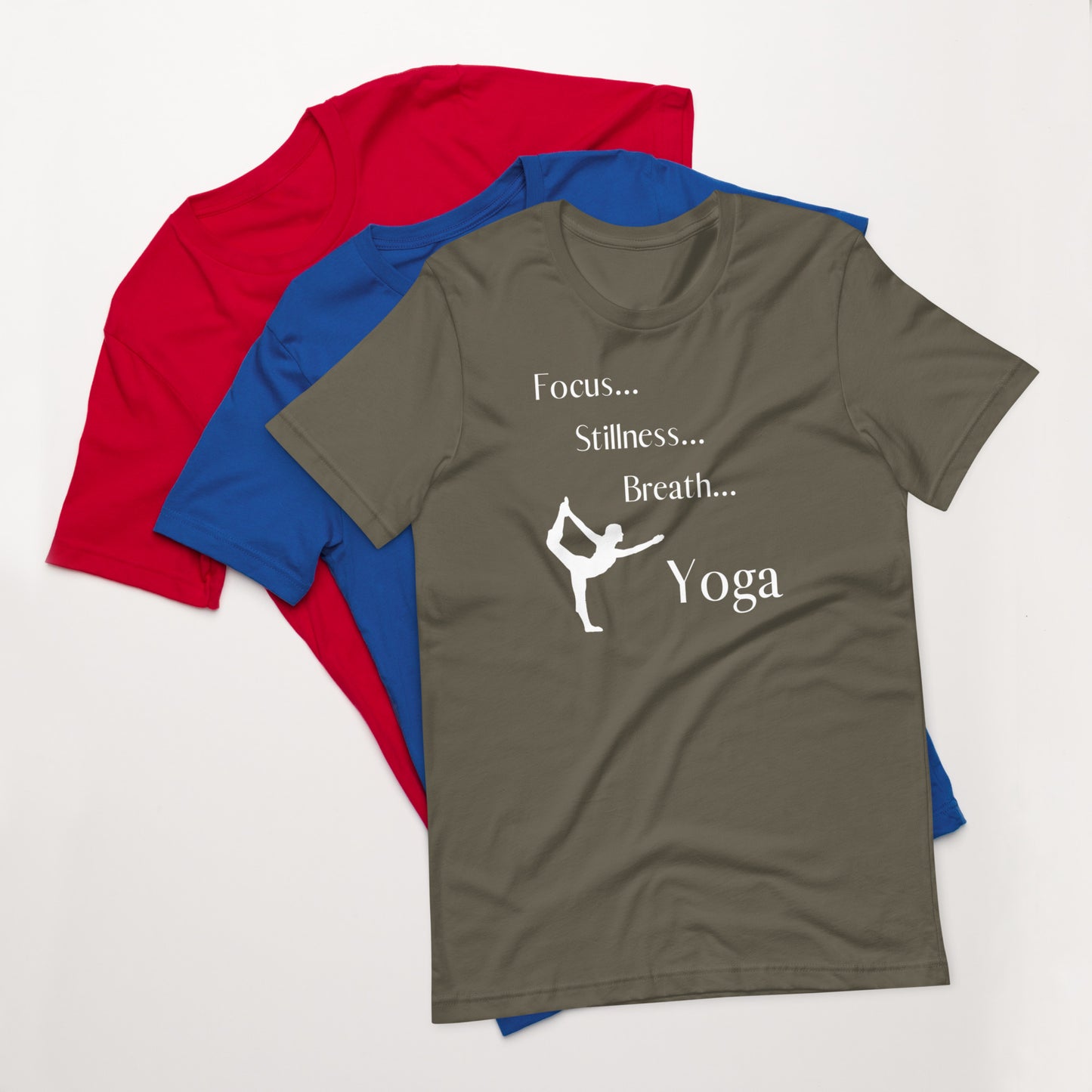 Focus Stillness Breath Yoga Unisex t-shirt