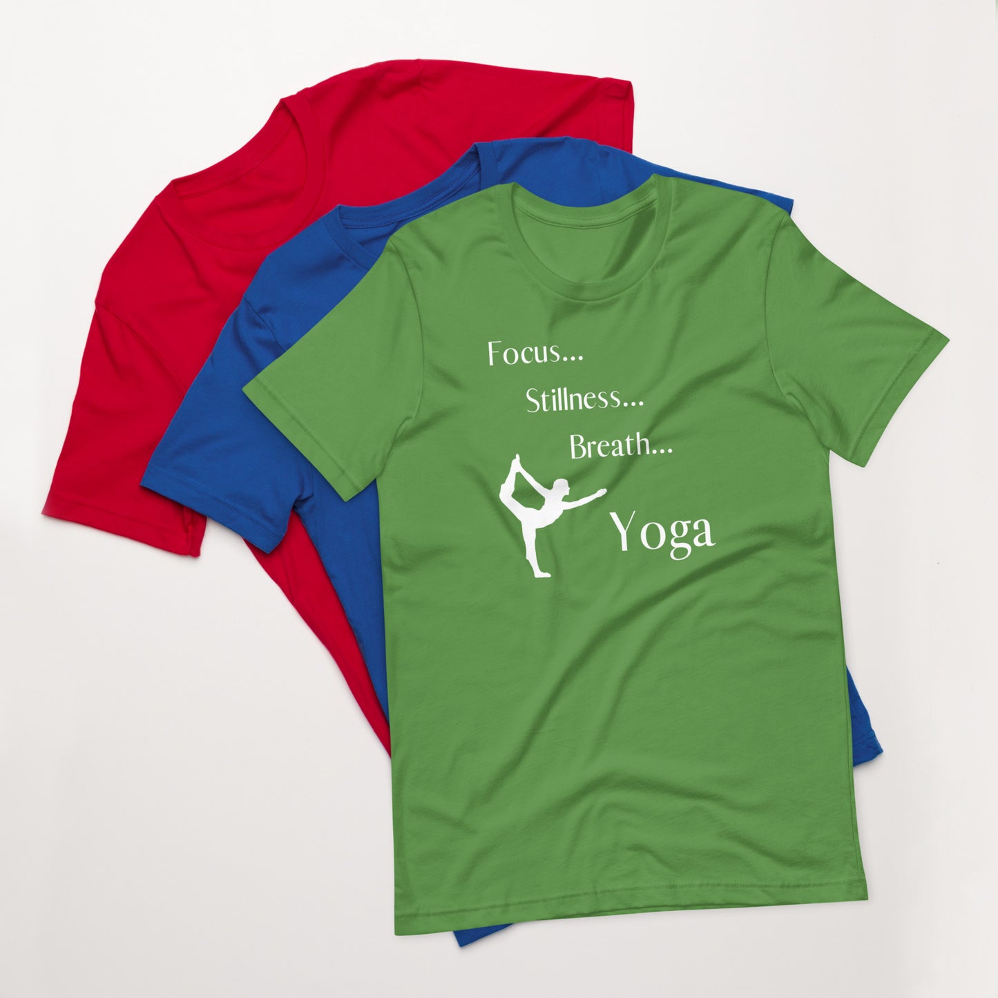 Focus Stillness Breath Yoga Unisex t-shirt