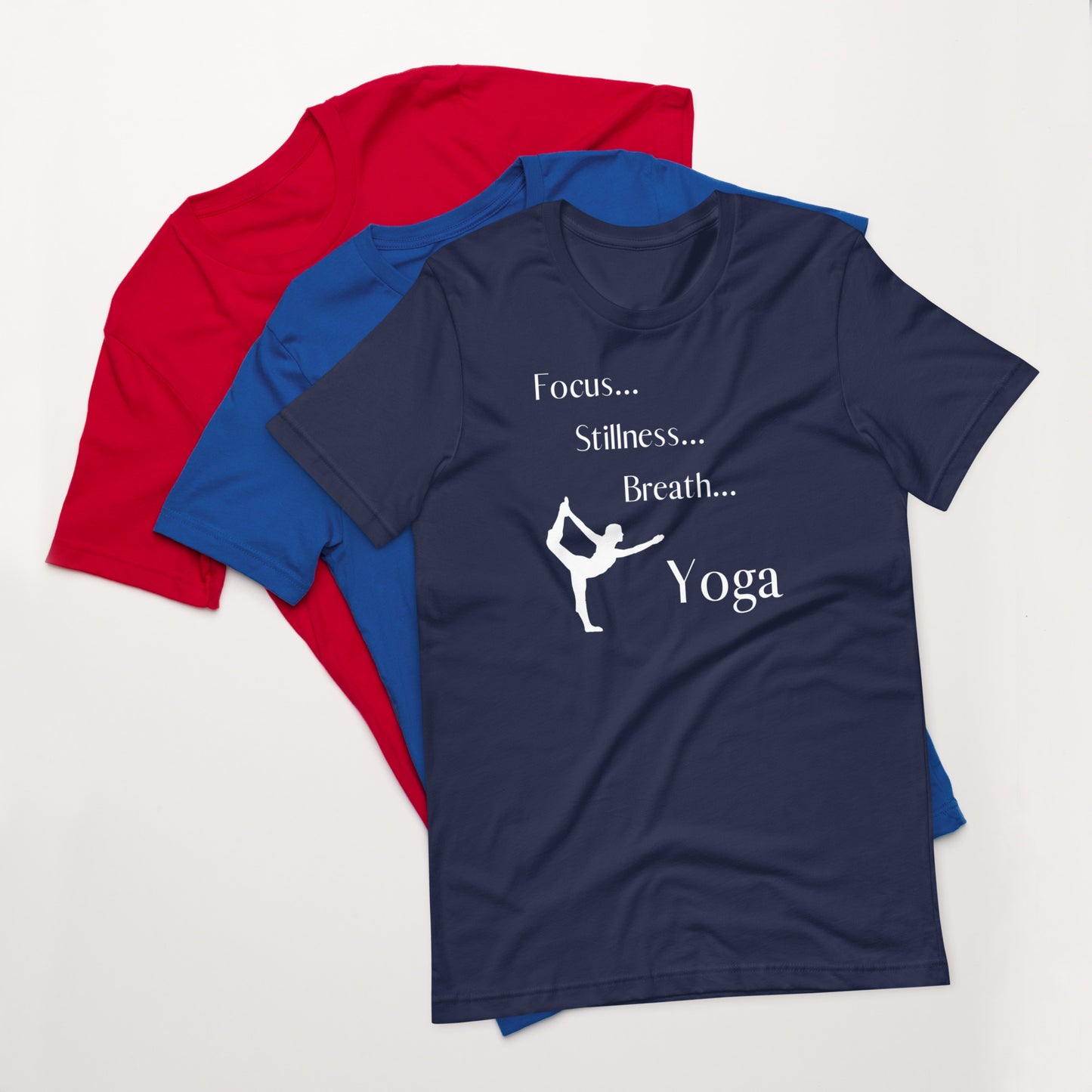 Focus Stillness Breath Yoga Unisex t-shirt