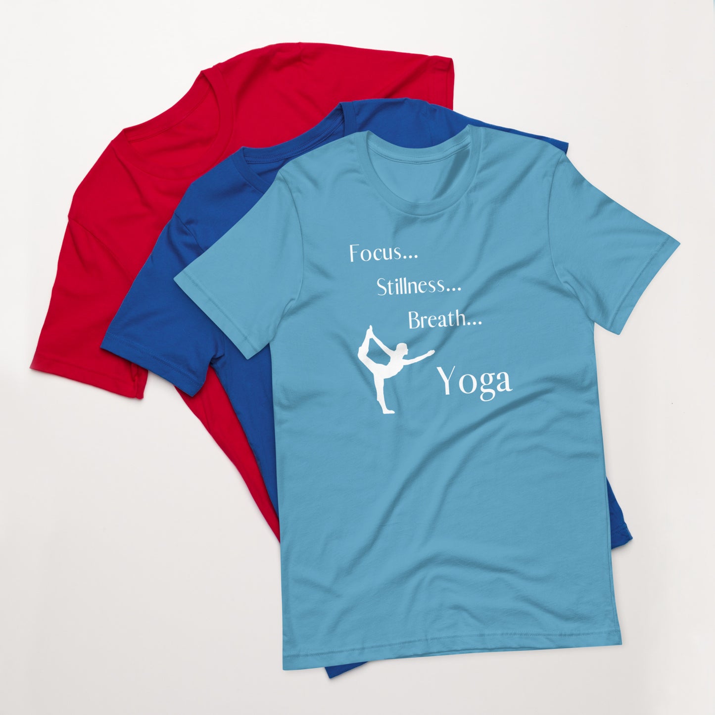 Focus Stillness Breath Yoga Unisex t-shirt