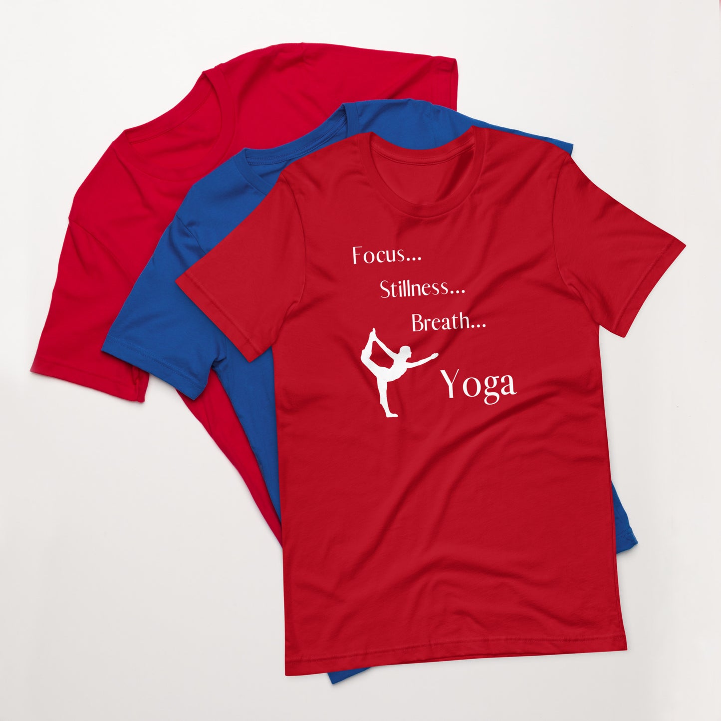 Focus Stillness Breath Yoga Unisex t-shirt